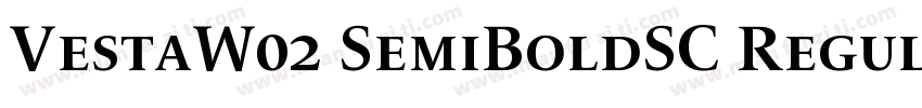 VestaW02 SemiBoldSC Regular字体转换